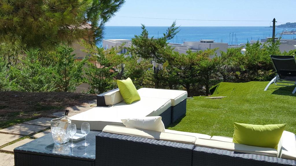 Cap Au Sud,Vue Panoramique Mer,Piscine Menton Exterior foto