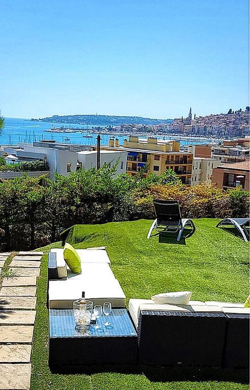 Cap Au Sud,Vue Panoramique Mer,Piscine Menton Exterior foto